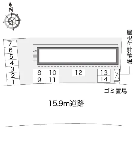 ★手数料０円★掛川市杉谷南１丁目　月極駐車場（LP）